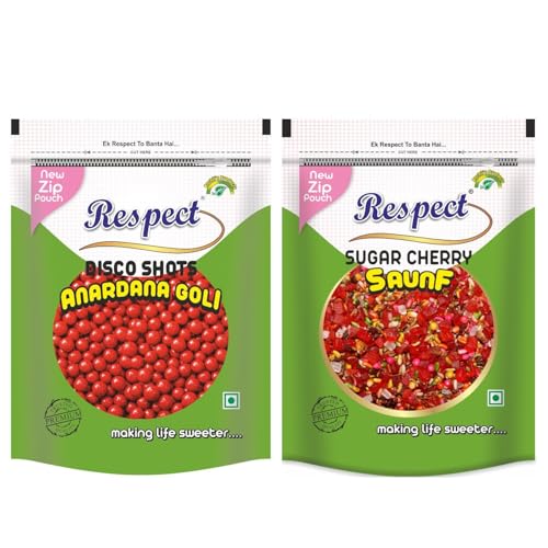 Image of RESPECT Sweet Cherry Mix 500g & Disco Anardana Shots 500g - Combo Mouth Freshener (1kg)