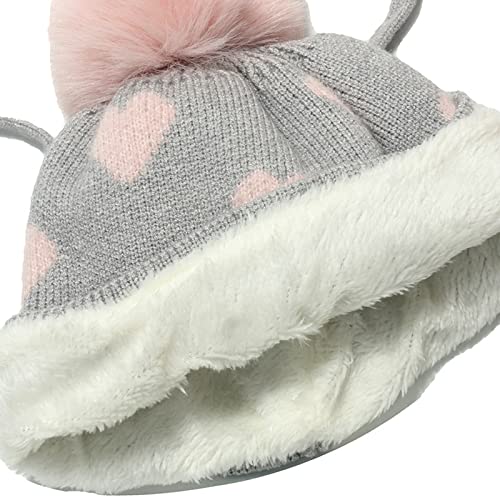 Conjunto de duas peças de chapéu de malha infantil plus quente duas peças conjunto de cachecol infan