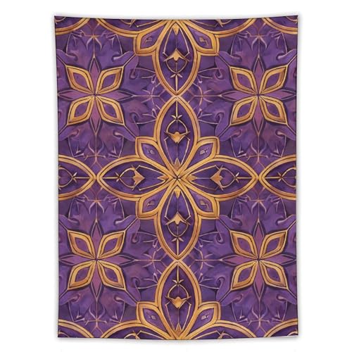 Tenture esthétique violette pour créer un coin lecture cosy dans votre chambre à coucher