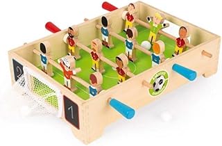 Janod - Mini Futbolín de Mesa en Madera Champions - Desde 3 años, J02070, Multicolor