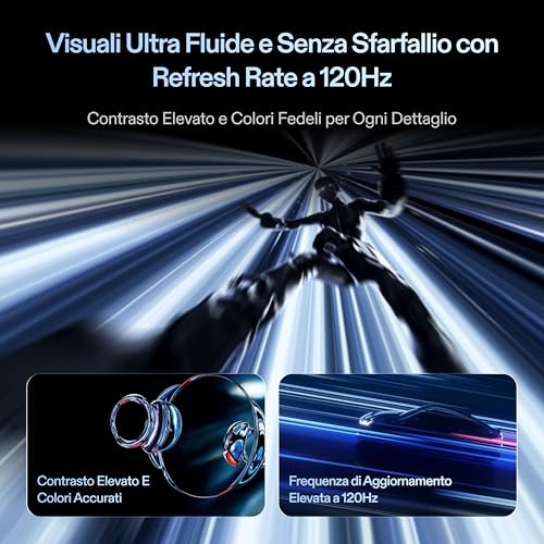 Xreal One Pro Occhiali Ar, Chip X1, Nativo 3Dof Modalità 3D, Ottiche X-Prism, Display Fhd 120Hz 171" 57° Fov, Sound By Bose, Compatibili Con Iphone 17/16/15 Steam Rog Mac Pc Android Ios-M(Ipd 57-66Mm) - 7