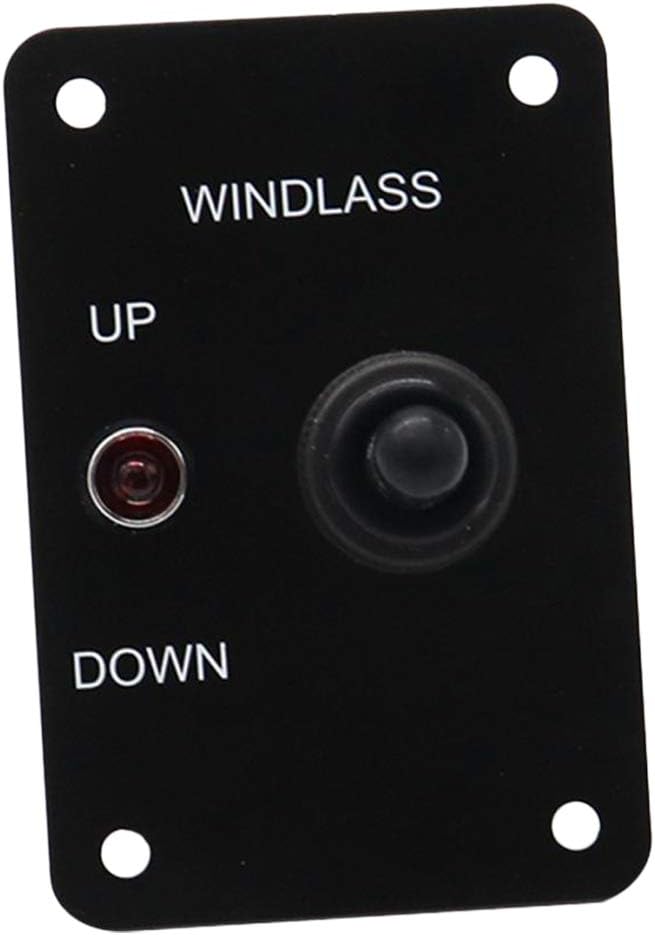 Shiwaki Anchor Windlass UP/DOWN Toggle Switch Control Panel Red Indicator 12V 15A