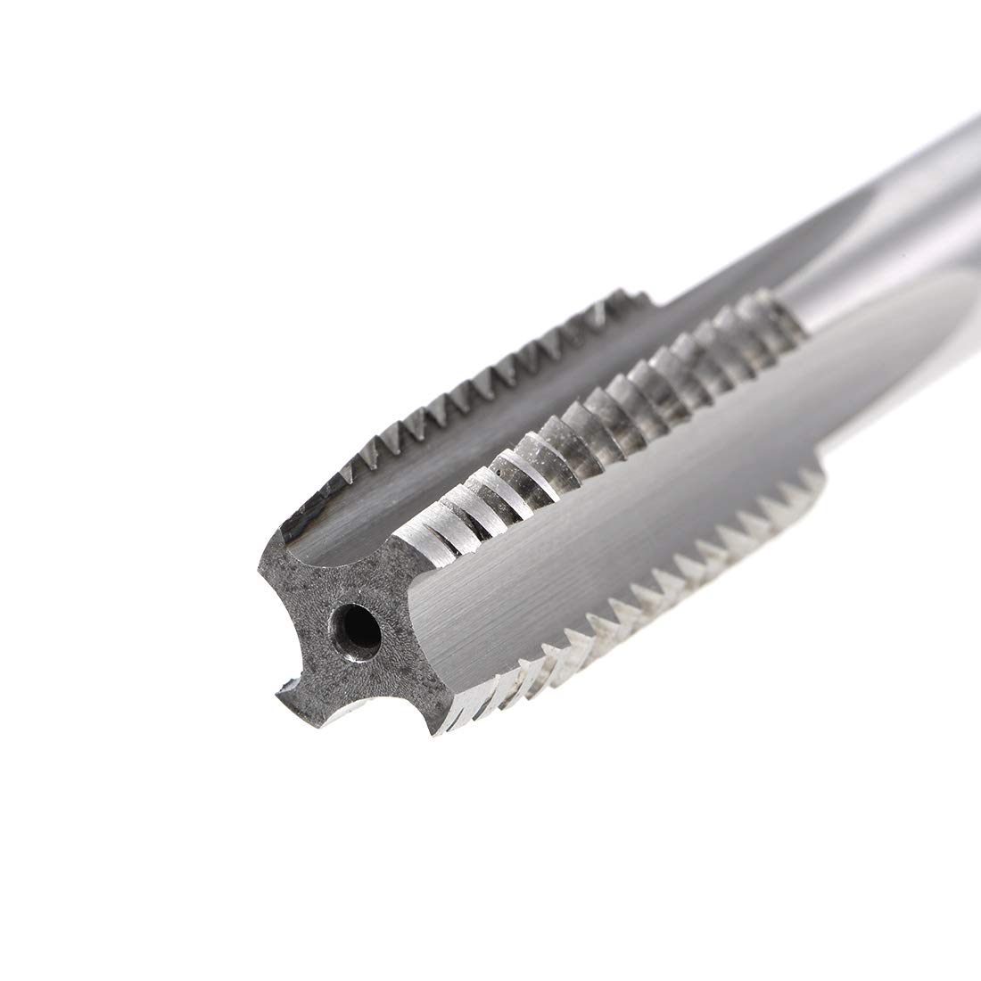 sourcing map Taraud Machine Métrique Gauche Filetage M12 Pas 1.5 H2 4 Flûtes Acier Rapide