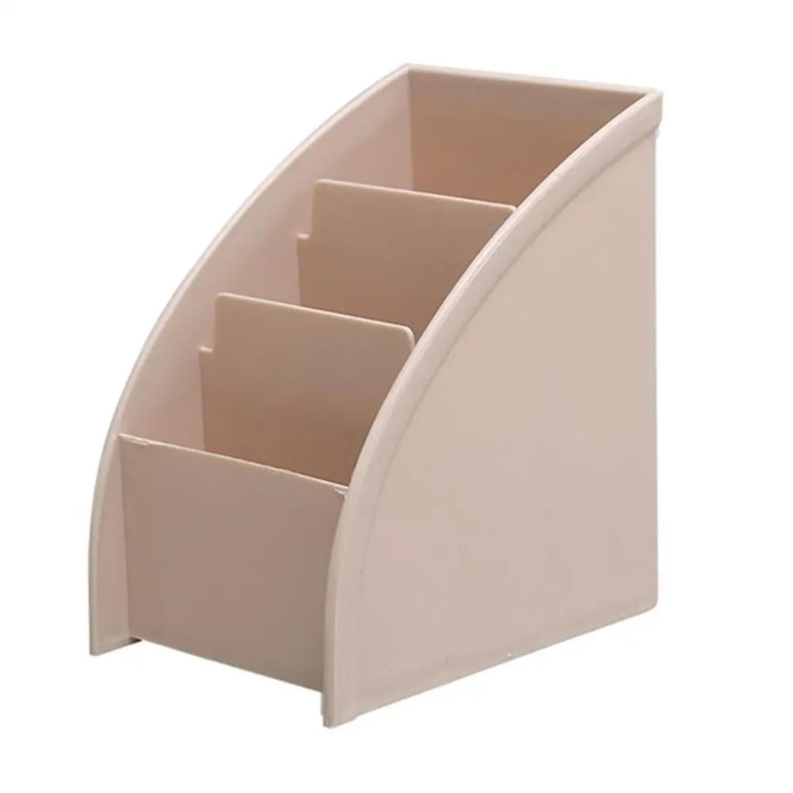WUYXTO 5 Pcs TV Remote Control Storage Holder Mobile Phone Stand Home Office Boxes Desktop Case For Desktop(Khaki)