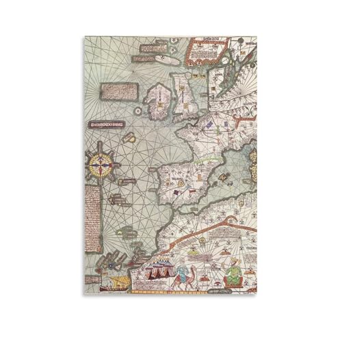 Poster mit Weltkarte, Retro-Kunst, 37 Stück, Leinwandbild, Wandkunst, dekoratives Bild, Drucke, moderne Dekoration, 20 x 30 cm