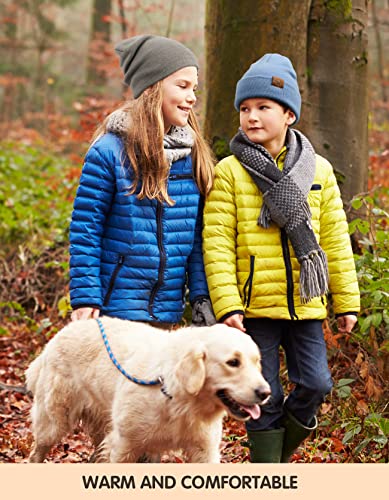 Kids Beanie, Warm Soft Winter Hats For Boys Girls Toddler Baby Children, Double Layer Knit Cap (Black) #TOP5