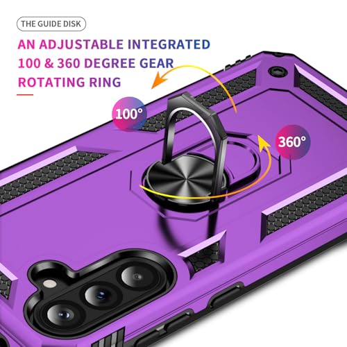 Coque Samsung Galaxy A36 violette avec support pour vos vidéos