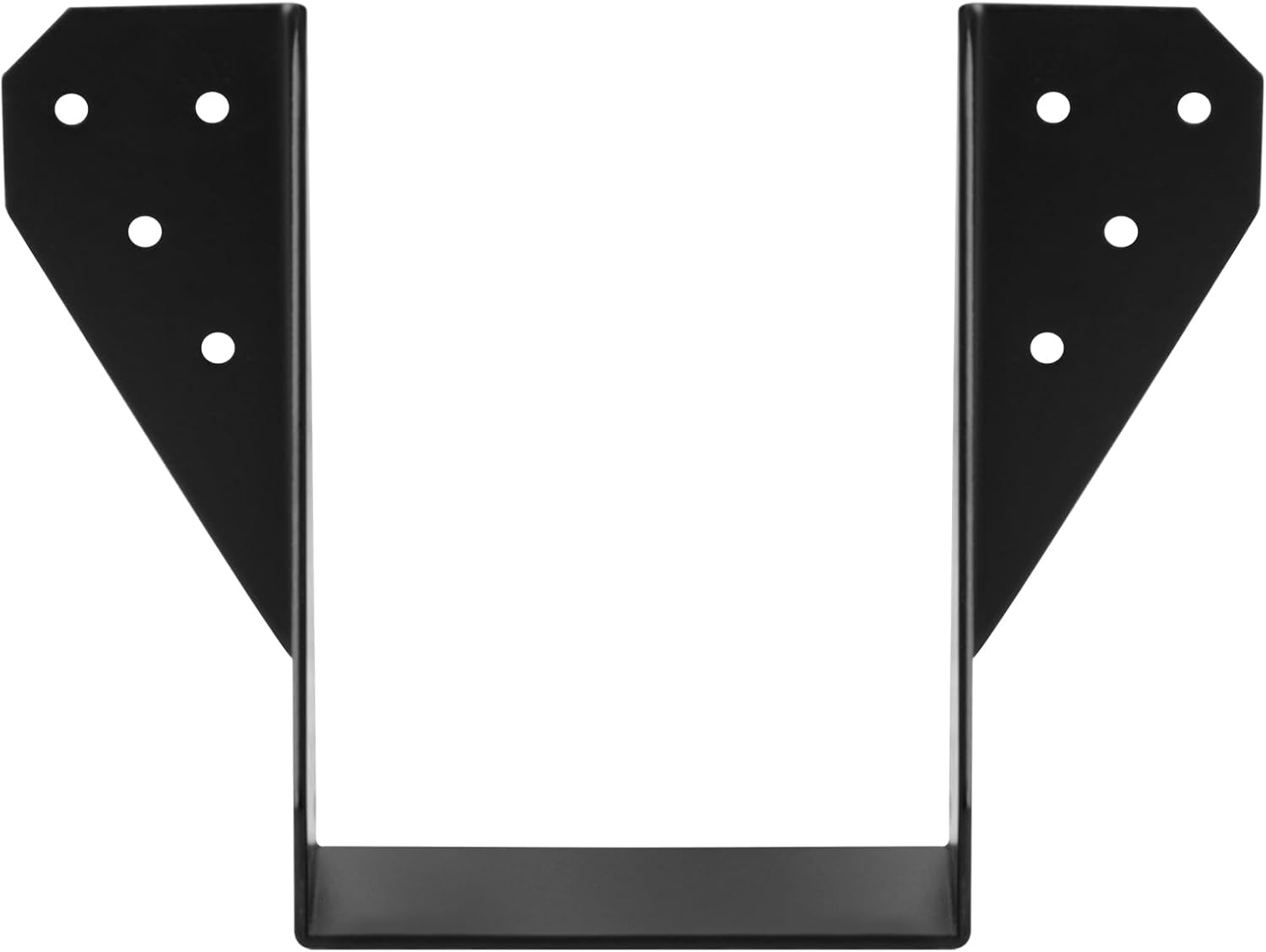 GBGS 10 Pcs Black 4 x 6 Face-Mount Joist Hanger,Inner Width:3-1/2" Fit 4x6,4x8 Post,14 Gauge