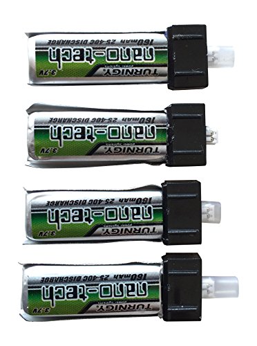 4-Pack of Turnigy nano-tech 160mah 1S 25~40C Lipo Pack (Kyosho, E-flite, Parkzone Etc