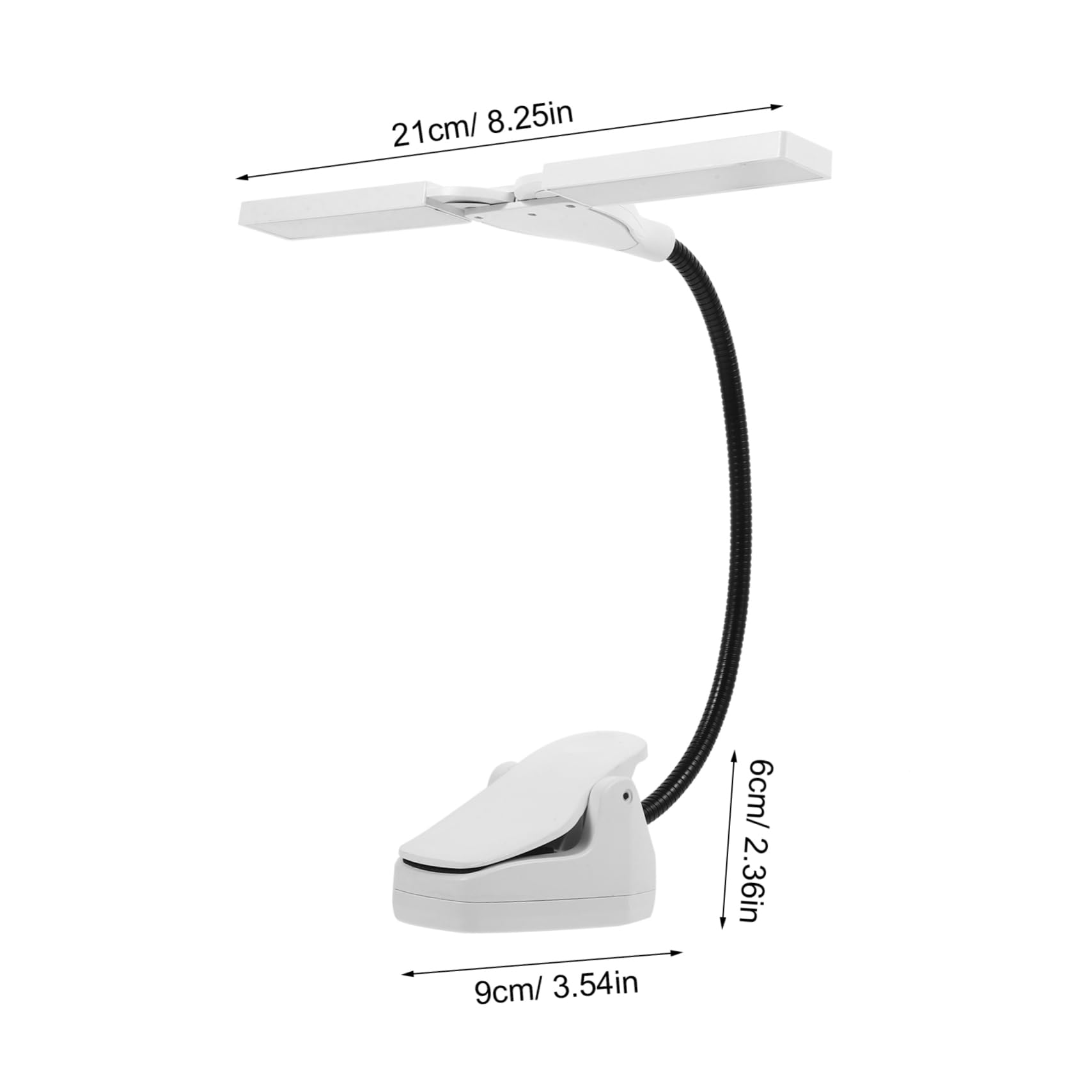 Toddmomy Rechargeable Music Stand Light Piano Lamp Led Reading Light Clip Clip on Book for Piano Random