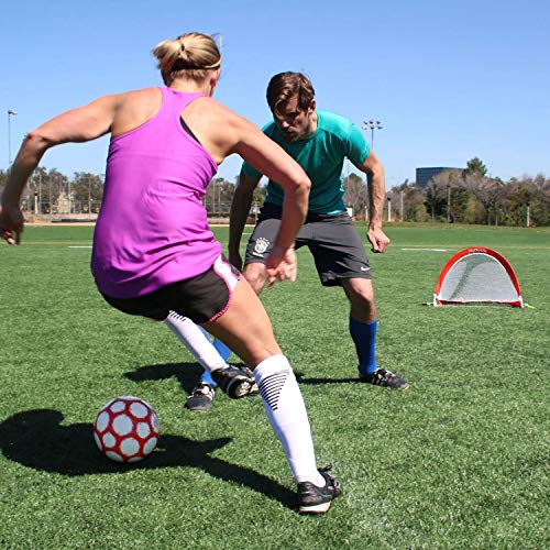 GoSports Portable Pop-Up Soccer Goals for Backyard - Kids & Adults - Set of Two Nets with Agility Training Cones and Carrying Case by GoSports - Image 2