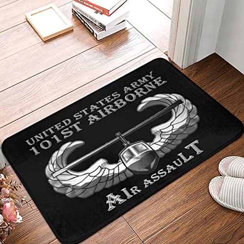 Us Army 101St Airborne Air Assault Indoor Door Mat Antiskid Stain Resistant Carpet, 16X24 Inch Door Mat Indoor Entrance #TOP1