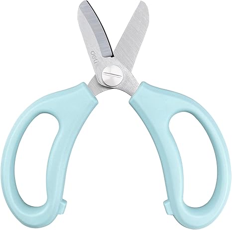 Amazon Deli 園芸用ばさみ 農作業 家庭菜園用 花鋏 ハサミ 剪定ばさみ 剪定ハサミ 枝切りばさみ 花切り 薔薇切 バラ 花屋 野菜鋏 手にやさしい ブルー 園芸用はさみ