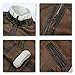 AOWOFS Men's Leather Jackets Aviator Bomber Jacket Men Brown Motorcycle Shearling Suede Coat