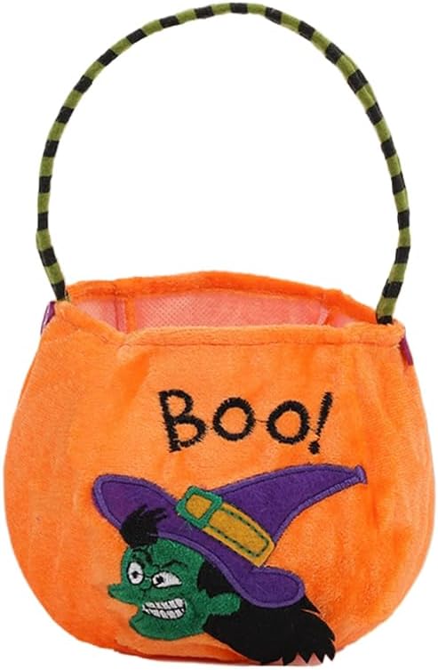 Halloween Pumpkin Candy Bags, Trick or Treat, Pumpkin Buckets Holder Handbag