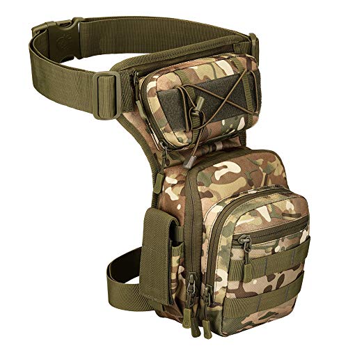 Sacoche cuisse tactique Molle drop leg bag militaire imperméable rando