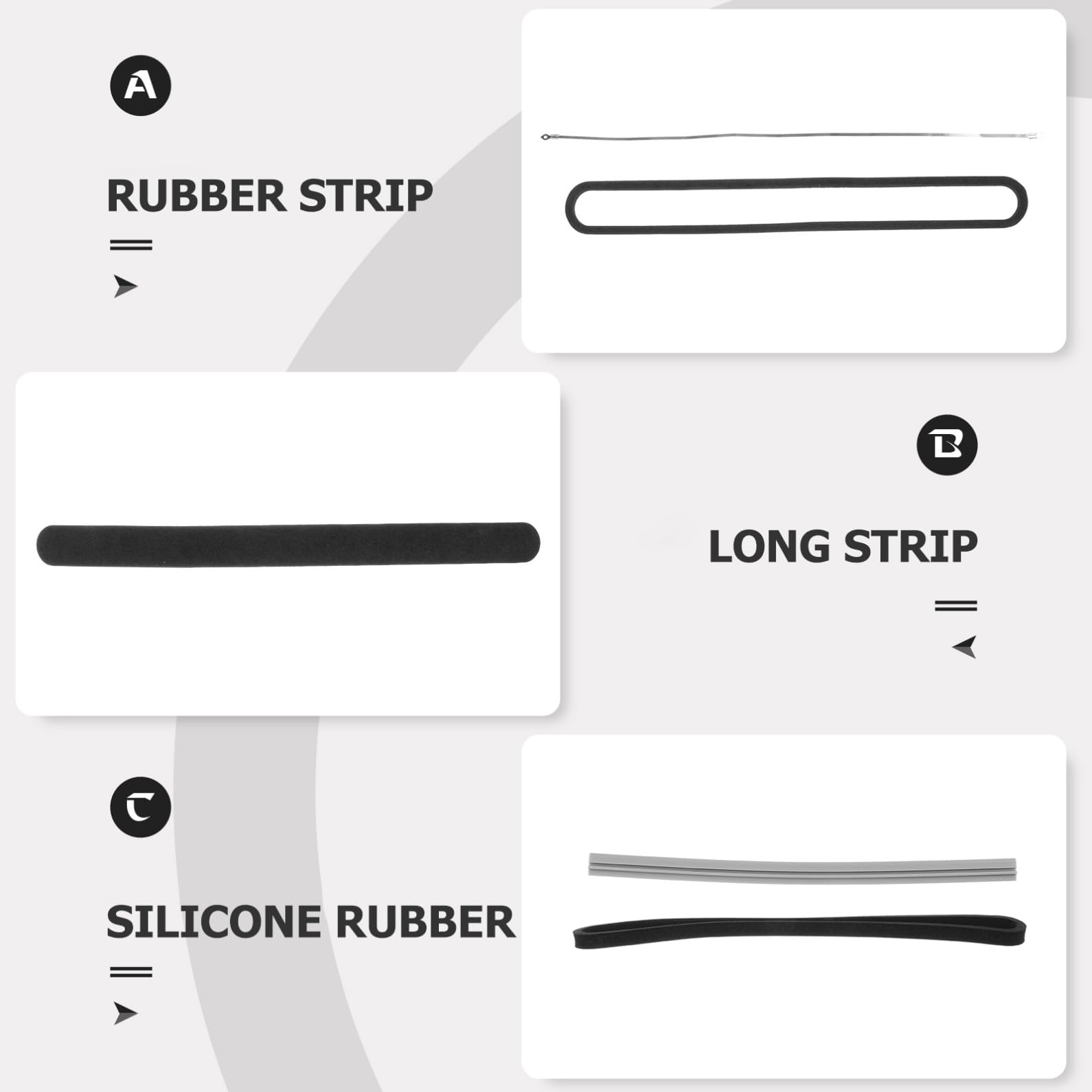 Kit de Reparación para Selladora al Vacío, Tira de Sellado y Tira Térmica de Silicona, Alambre Calefactor Resistente a Altas Temperaturas, Accesorios para Máquinas Selladoras