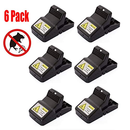 DENGHENG Mouse Rats Trap, Reusable Rats Mice Trap That Work Human Power Mouse Killer Mouse Catcher Safe for Families and Pet, 6 Pack