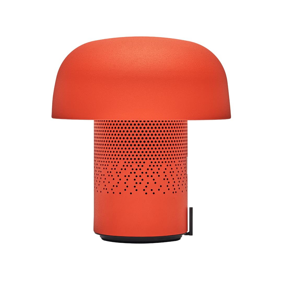 Kooduu Sensa Play Lampada da tavolo dimmerabile con altoparlante Bluetooth, arancione, musica wireless e illuminazione