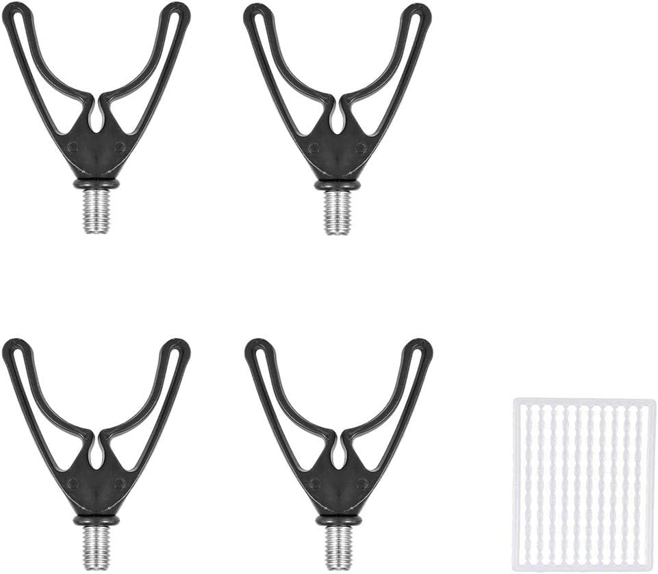 Wjelet Lot de 4 supports pour canne à pêche, avec support magnétique, ajustement automatique, pour pêche sauvage, rivière, lac, mer