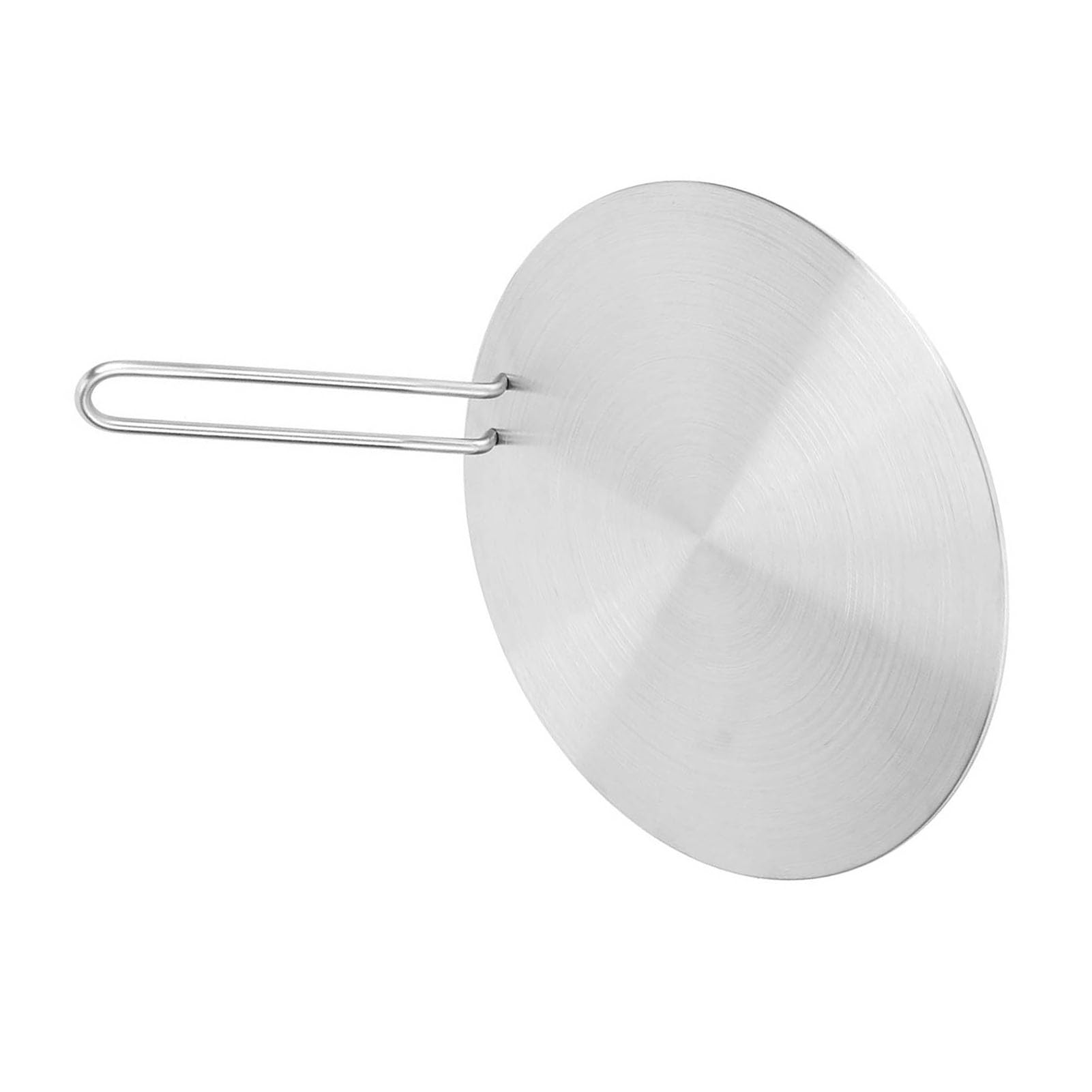 Placa de acero inoxidable para el difusor de calor de Zenithaur, adaptador de inducción para cocinas de gas, difusor de calor de supervisión con manija para la estufa eléctrica (24 cm)