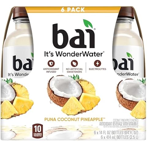 Bai, Wonder Water Puna Coconut Pineapple, 84 Fl Oz Cover