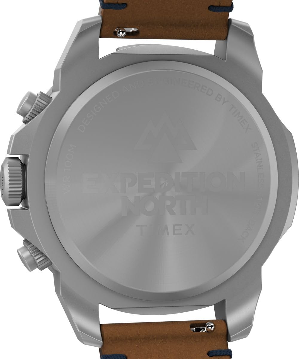 Timex Men's Chronograph Quartz Watch with a Leather Strap Ridge Chrono