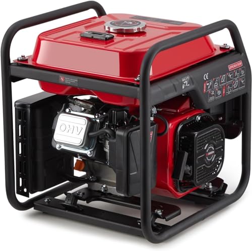 Generador de 4000 W de frecuencia variable, generador de gasolina, extremadamente silencioso, USB, enchufe impermeable, portátil, adecuado para exteriores, camping, autocaravana, emergencia