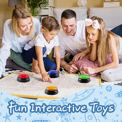 Image of 4-Pack Game Buzzers: Interactive Trivia Buzzers for Kids, Classroom & Family Games