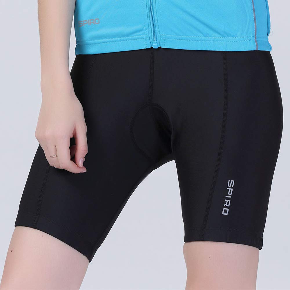 Spiro Damskie/damskie wyściełane spodenki rowerowe, Czarny, XL