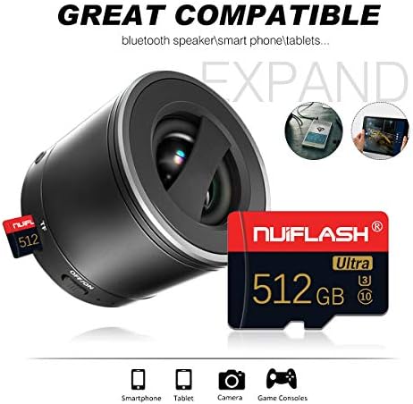 512GB Micro SD Card Fast Speed Class 10 Memory card, TF card with camera adapter TF memory card