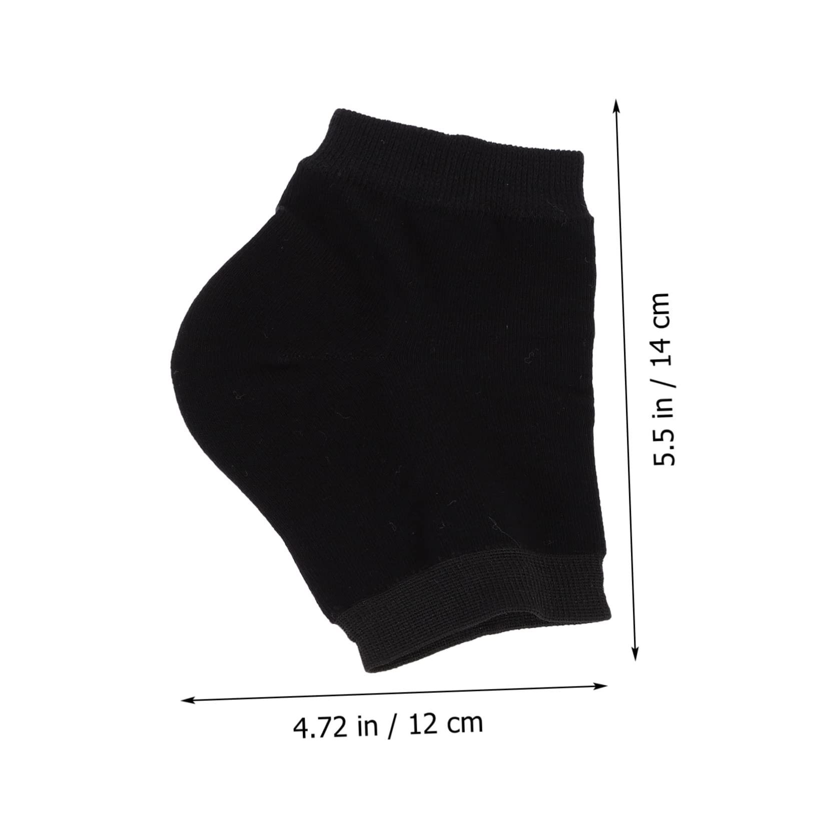 MUSISALY Elastic Heel Socks Toeless Moisturizing Socks for Foot Care Heel Protection