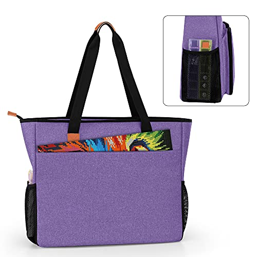 Luxja Carrying Case For Diamond Painting Accessories And A3 Light Pad, Diamond Painting Bag For A3 And B3 Light Box (Bag Only), Purple #TOP3