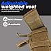 Miramrax Weighted Vest for Men and Women Weight Vests Adjustable Strength and Endurance Training Fitness Workouts Tactical Running Gym (Tan)