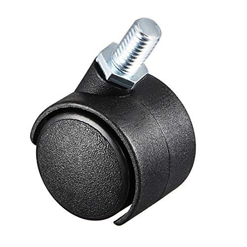 NON UTILIZZATO] Set Di 4 Ruote Girevoli Da 50 Mm, Ruote Per Mobili Da 100 Kg Ruota Per Mobili Tipo L Con Freno Rotazione A 360 Per Uso Interno Ed Esterno 2 Ruote Con Freno 2 Ruote Senza Freno 89866314