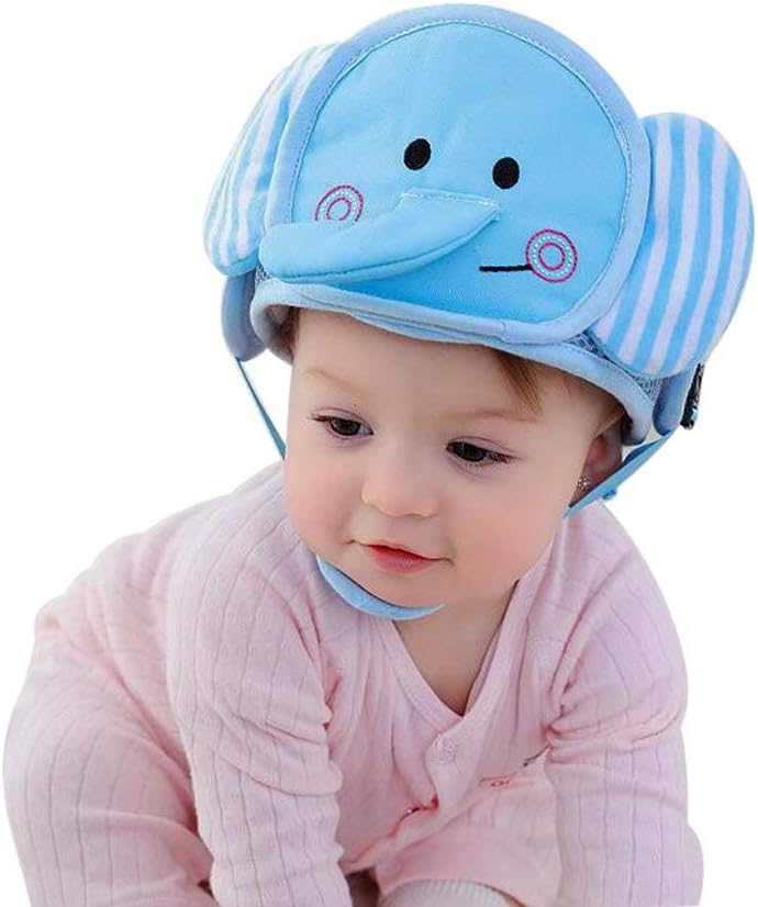 Baby Safety Helmet Head Protection Toddler Kids Adjustable Soft Headguard for Walking Crawling