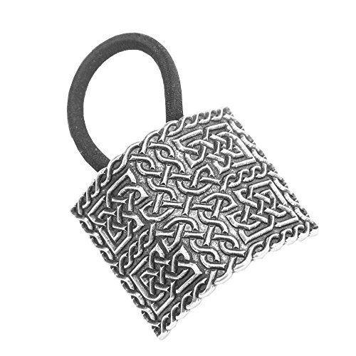 Ponytail Holder | Hair Accessory | Square Celtic by Oberon Design