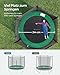 SONGMICS Trampolin für den Außenbereich, für Kinder, Durchmesser 244 cm, externes Schutznetz, Sicherheitskissen, Leiter, gerade Stange 180 cm hoch, Stahlrahmen, Schwarz und Grün STR081C01