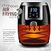 Gourmia GAF228 2.2 Qt Digital Air Fryer - Oil-Free Healthy Cooking - Digital Controls - Removable, Dishwasher-Safe Pan and Tray - Free Recipe Book Included