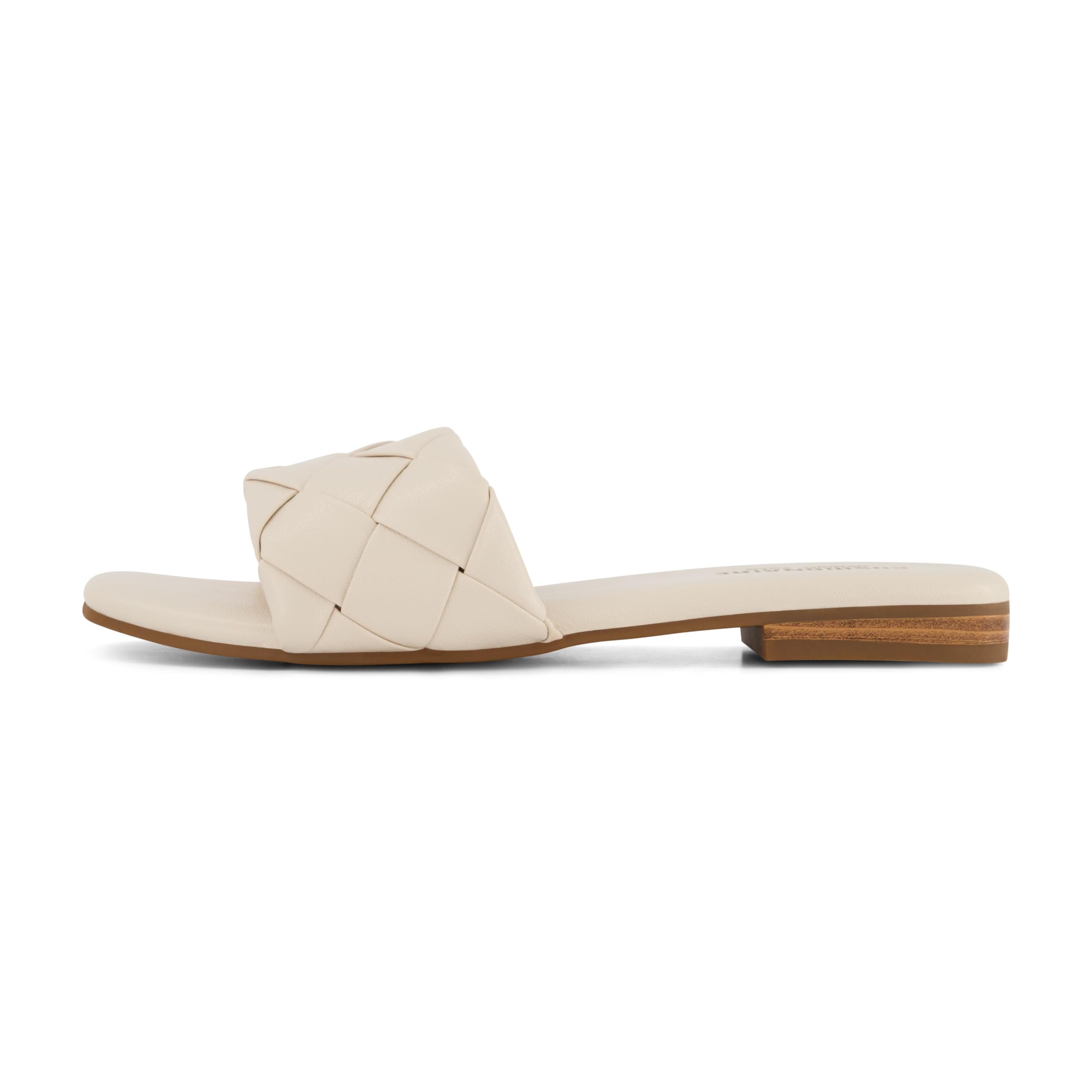 CUSHIONAIRE Women's Franca woven slide sandal +Memory Foam, Wide Widths Available