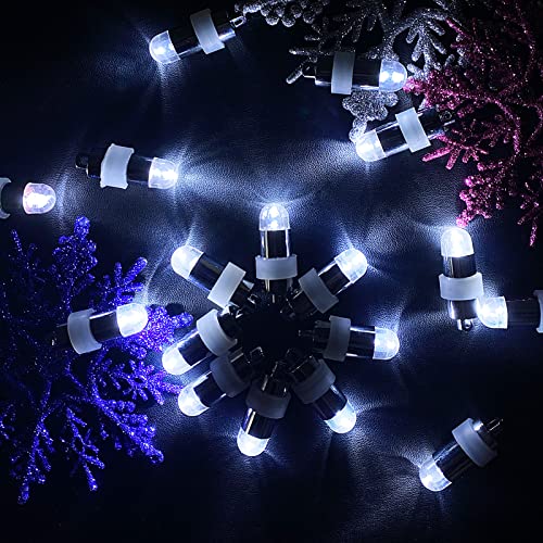 Image of Aogist Mini Paper Lantern Lights, Waterproof Balloon Lights Battery Powered Party Lights for Graduation Party Birthday Party Wedding Halloween Christmas Decoration (White, 24)