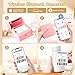 Sticker Printer, Print Pods Mini Printer, Portable Thermal Inkless Sticker Maker Machine Bluetooth Pocket Print Pod with 1 Roll Paper for Photo, Study Notes, Receipt, Journals, DIY, Gifts, Pink
