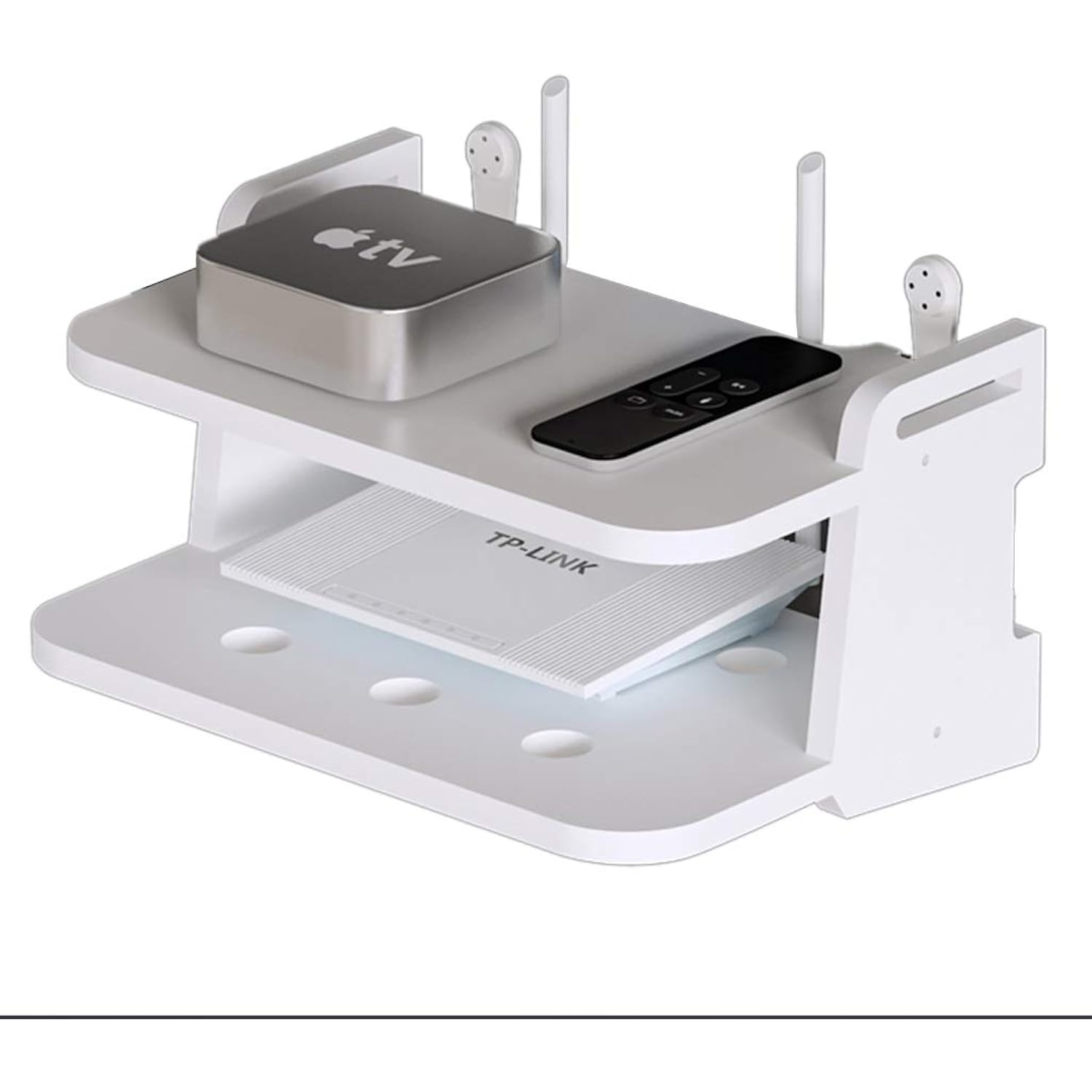 Floating Shelves Wallmounted Router Rack Living Room Settop Box