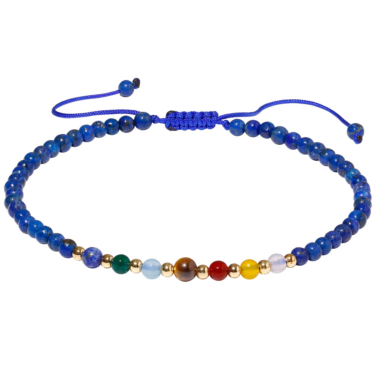 Tobilleras de 7 chakras para mujer, cristales curativos para pies de playa, piedra de lava, difusor de aceites esenciales, piedra de preocupación, equilibrio de energía, meditación, regalos de
