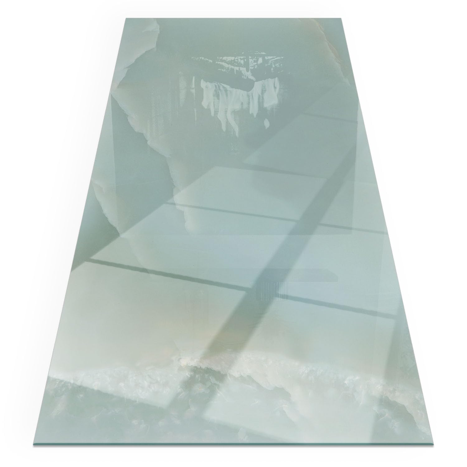 Placa de cristal para chimenea 100x50 protector suelo chispas estufa marmol moderno