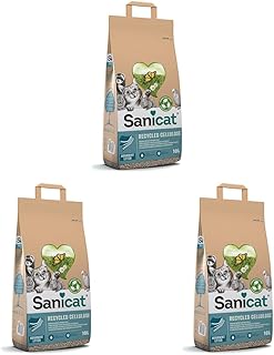 Sanicat – Absorbierende Multipet-Streu aus recycelter Zellulose | Ausgezeichnete Absorption und Geruchsbindung | Umweltfreundliches und biologisch abbaubares Produkt | Packungsgröße 10 l product image