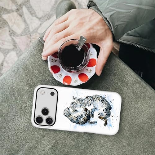 Coque iPhone 17 Pro Max MagSafe haut de gamme léopard des neiges - 7