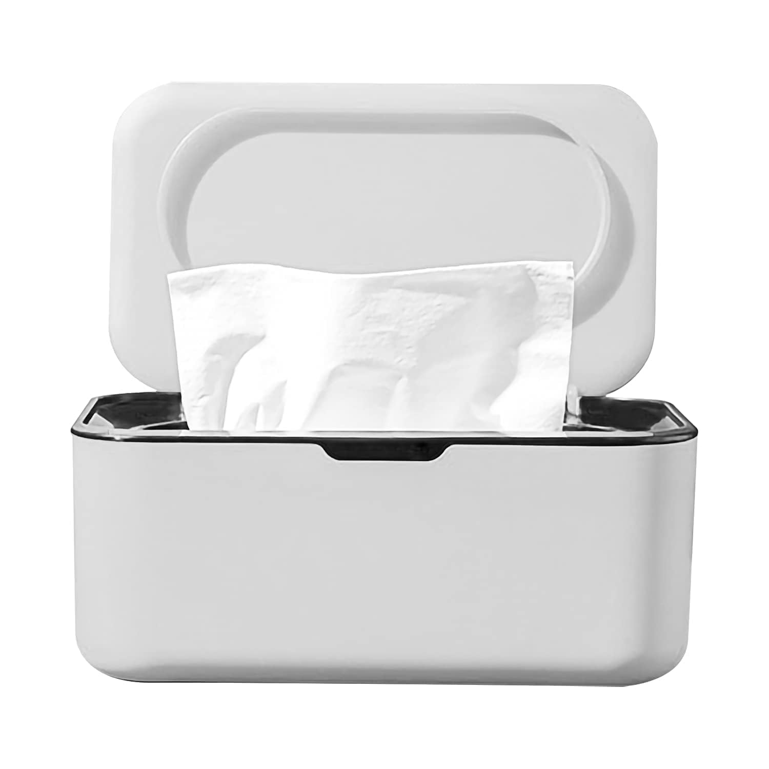 Packcy Plastic Wet Wipe Container with Moisture Lock Lid – Compact Tissue Organizer for Kitchen, Dining Table, Office & Travel Use 1