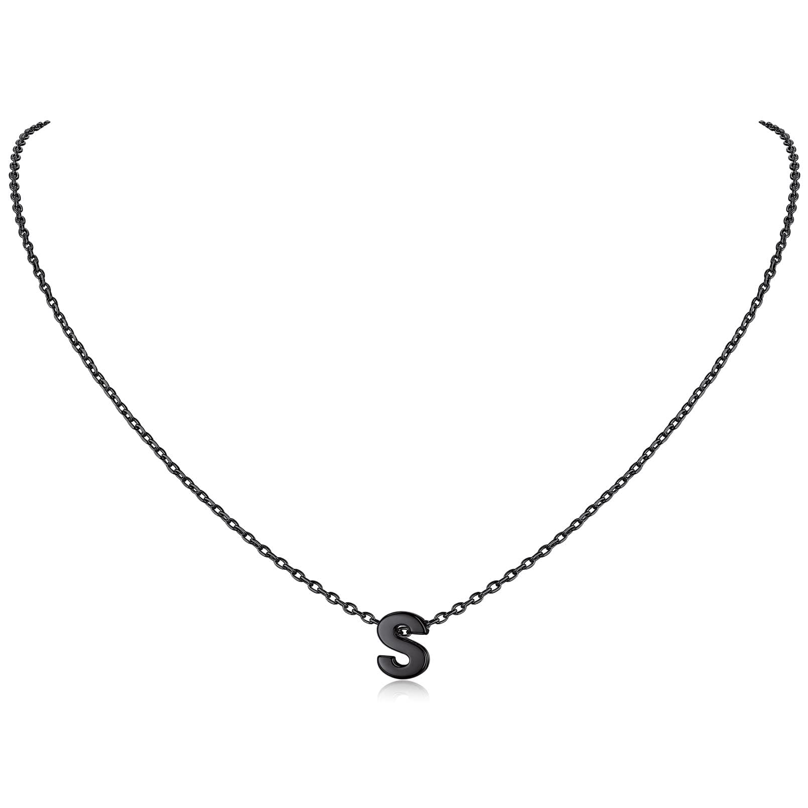 ChicSilver 925 Sterling Silver Initial Necklace for Women Dainty Letter Jewelry Personalized Gift