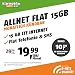 Produktbild klarmobil Handyvertrag D-Netz Allnet Flat 15 GB - Internet Flat, Allnet Flat Telefonie & SMS in alle Deutschen Netze, EU-Roaming, monatlich kündbar